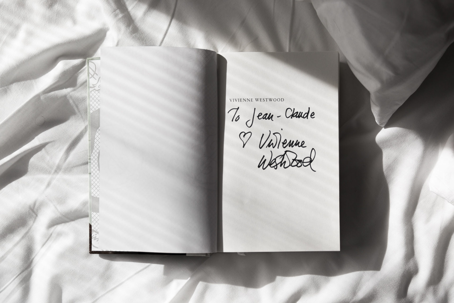 Signed autobiography of Vivienne Westwood