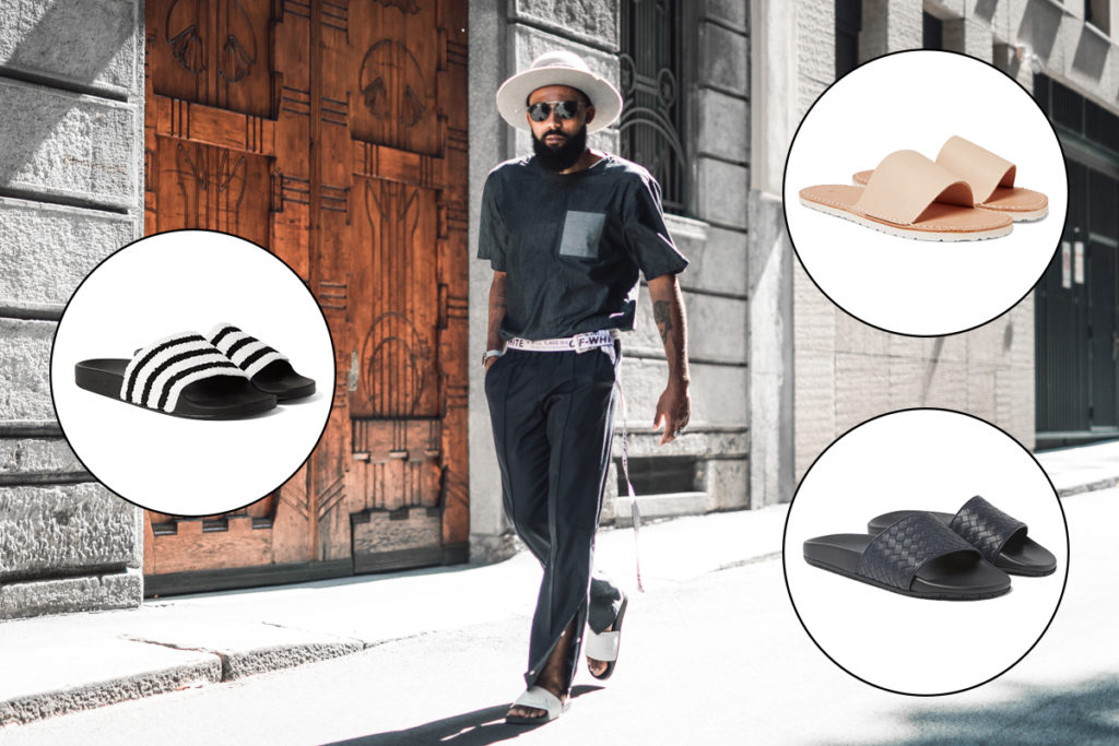 Men's Slides Street Style Trend