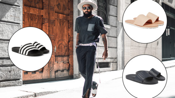 Men's Slides Street Style Trend