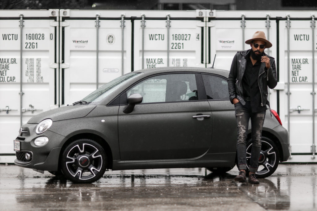 street style shoot with the fiat 500s