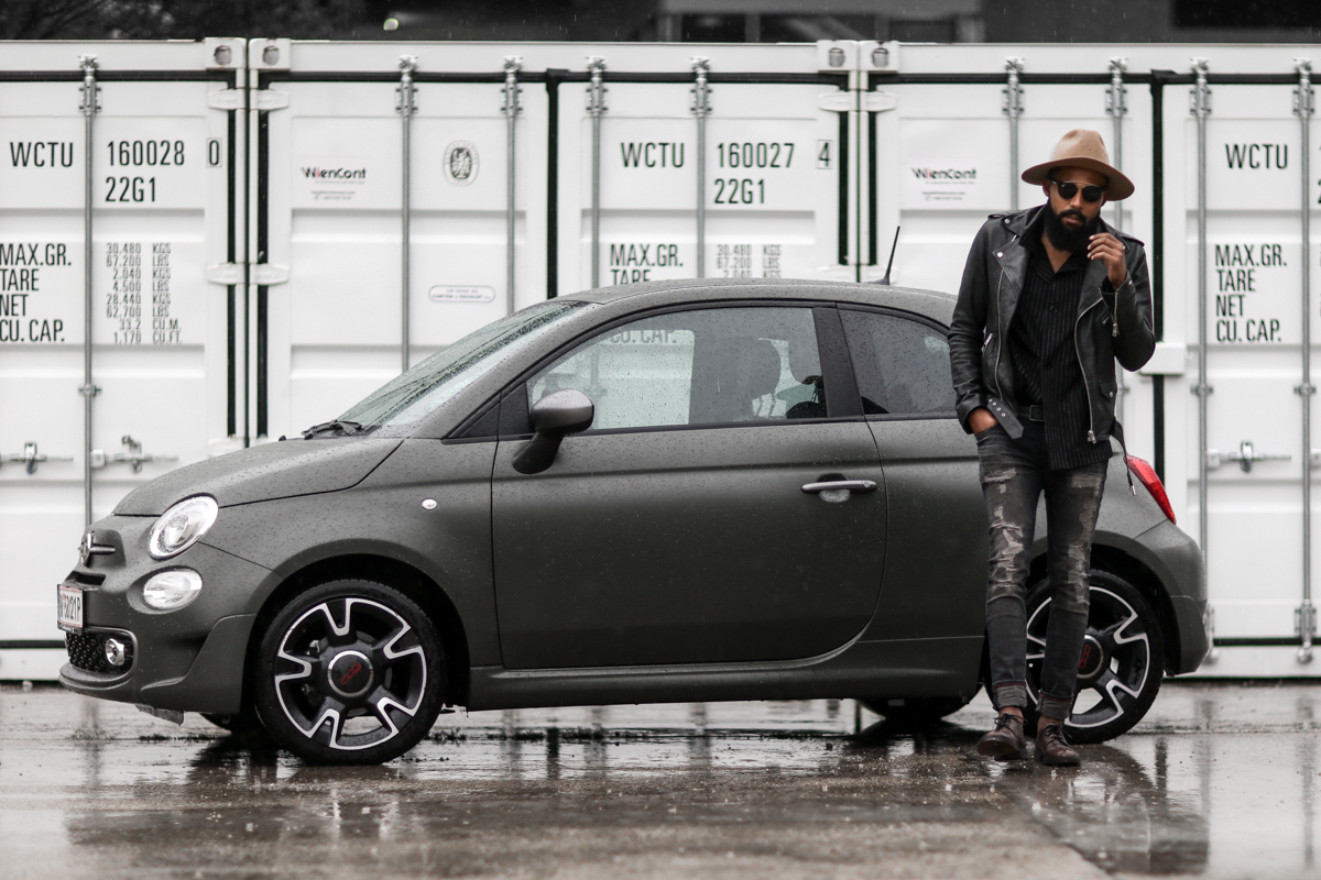 street style shoot with the fiat 500s