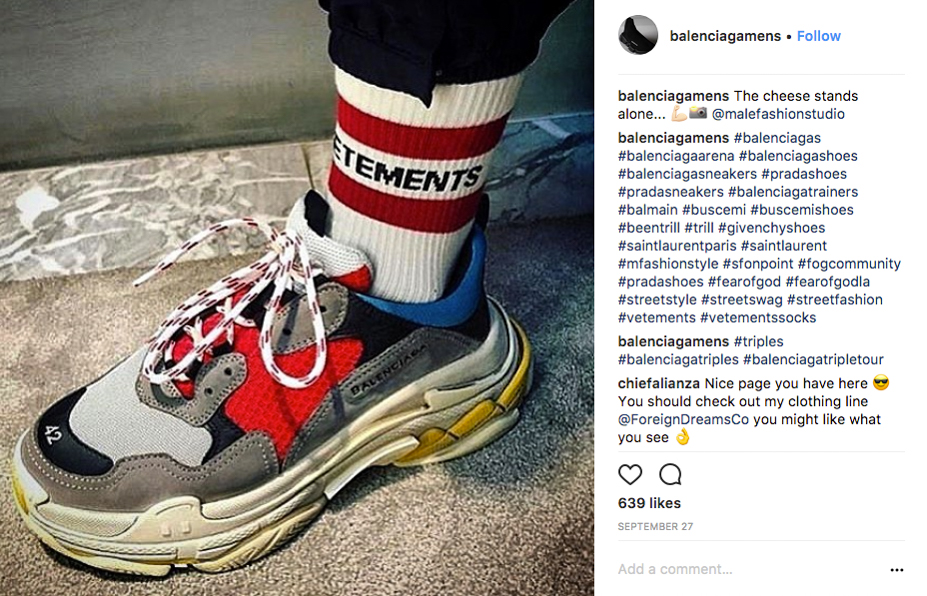 Socken-Trend auf Instagram