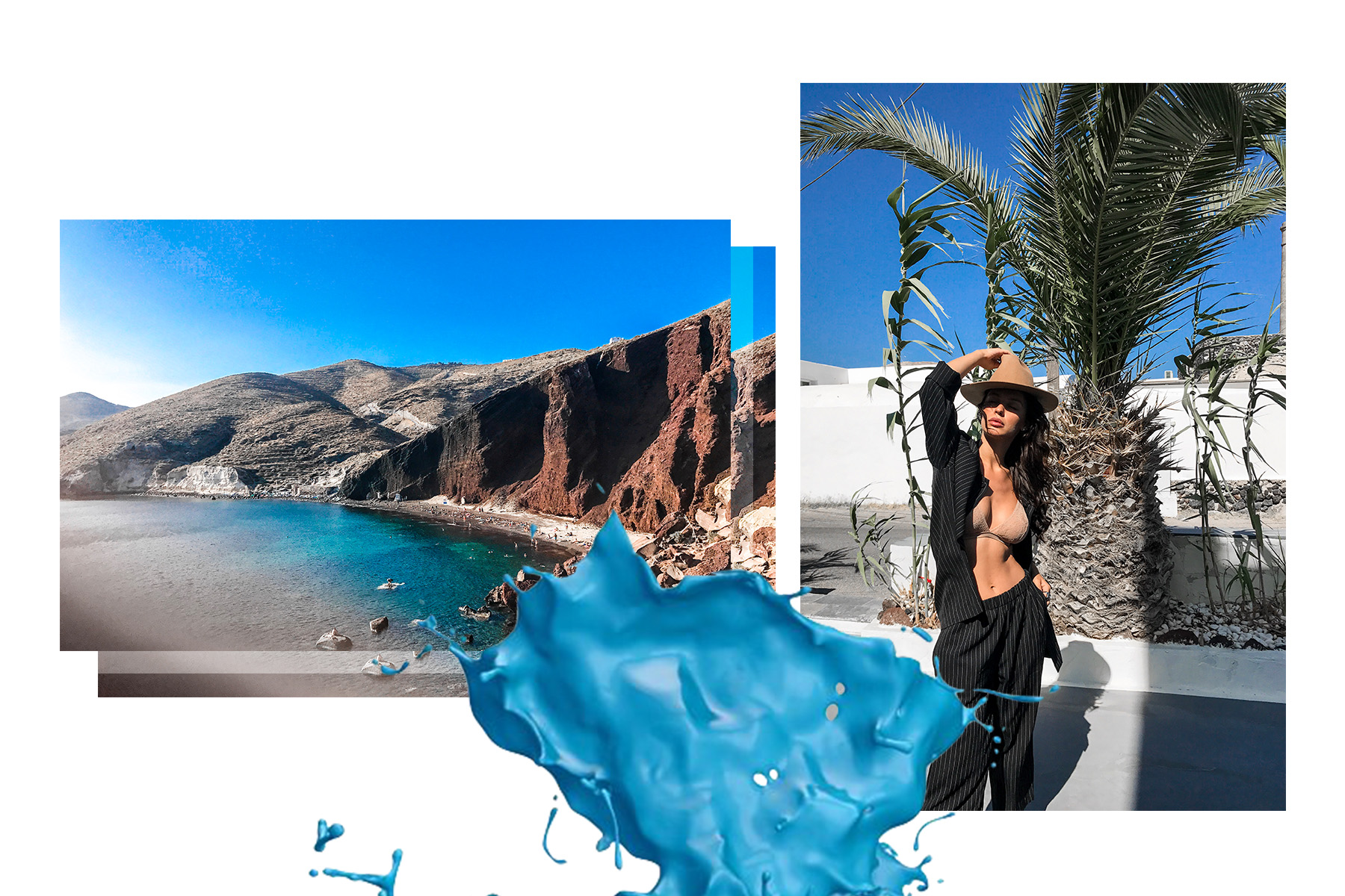 Santorini Travel Pictures with New Kiss on the Blog