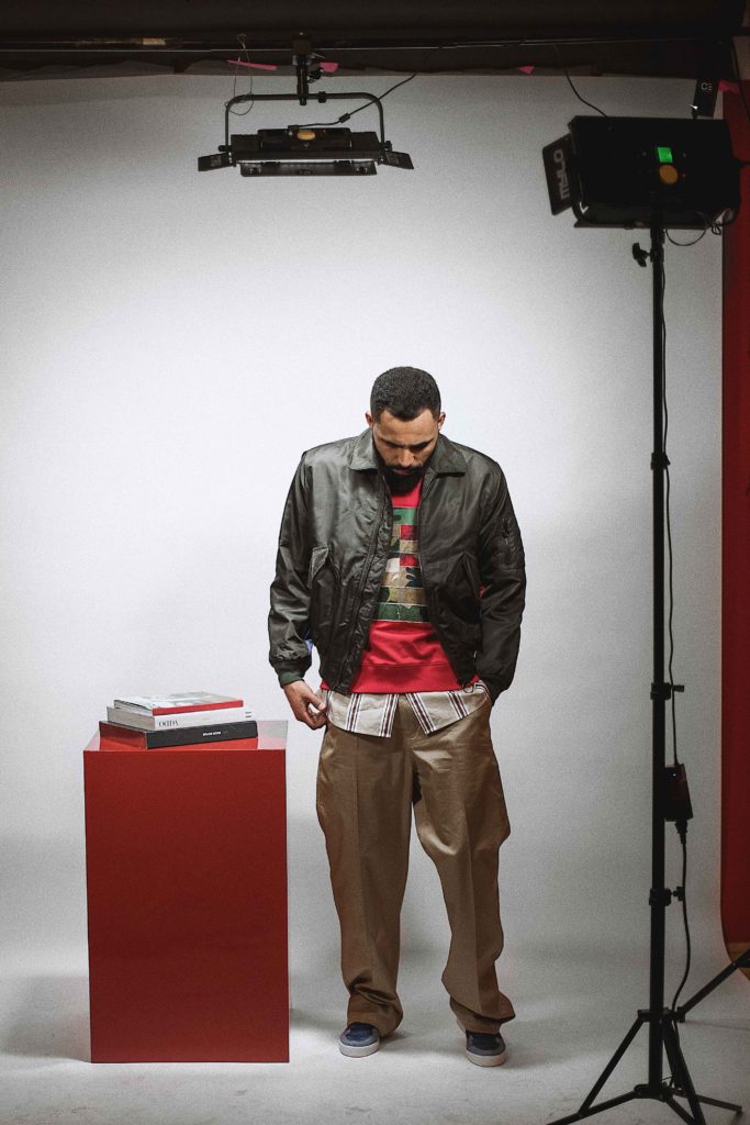 Jean-Claude Mpassy from New Kiss on the Blog wearing Tommy Hilfiger SS18