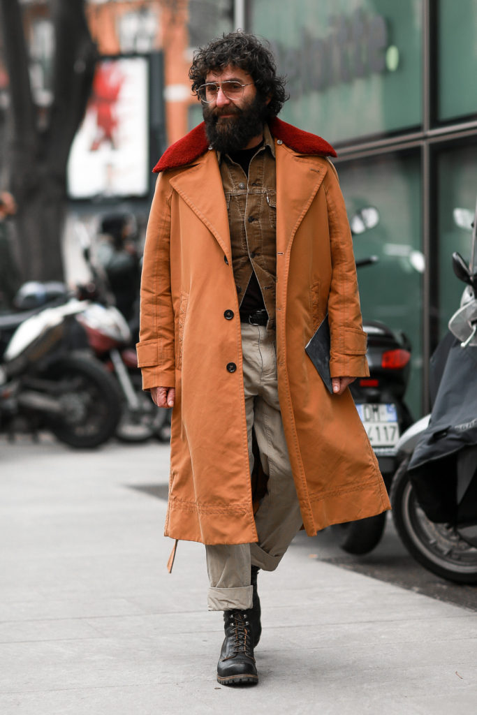 Street Style from Milan Fashion Week AW18: Yilmaz Aktepe