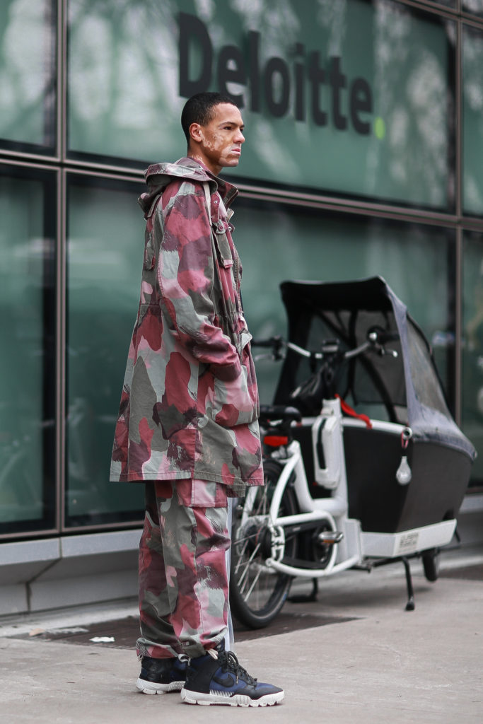 Street Style from Milan Fashion Week AW18: Model after the Armani Show