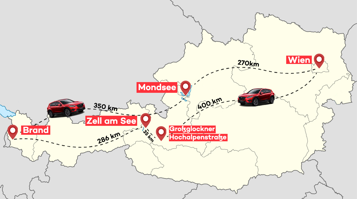 Österreich Roadtrip mit dem Mazda CX-5