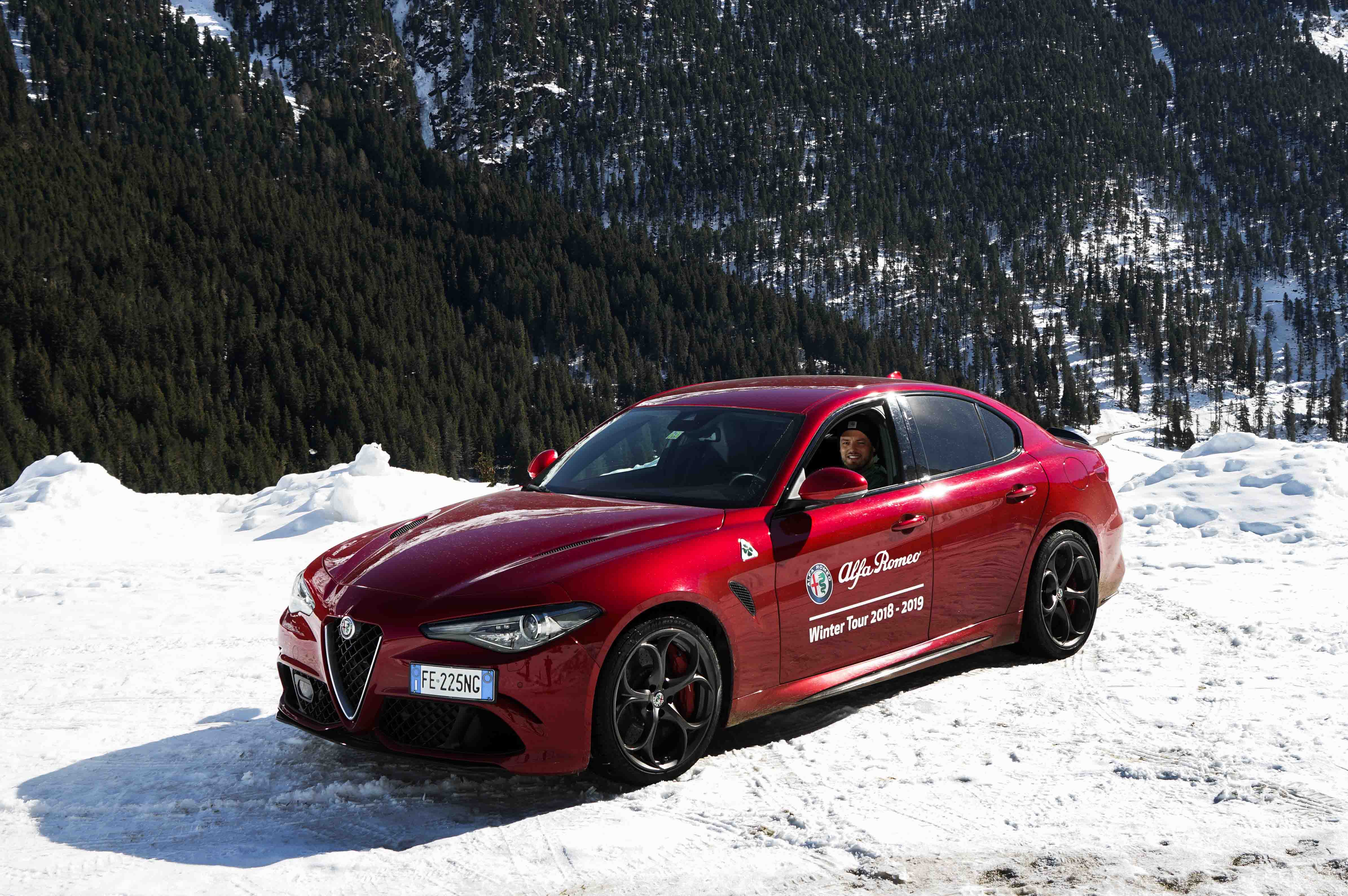 Alfa Romeo Winter Tour 2019 mit dem Alfa Romeo Stelvio Quadrifoglio