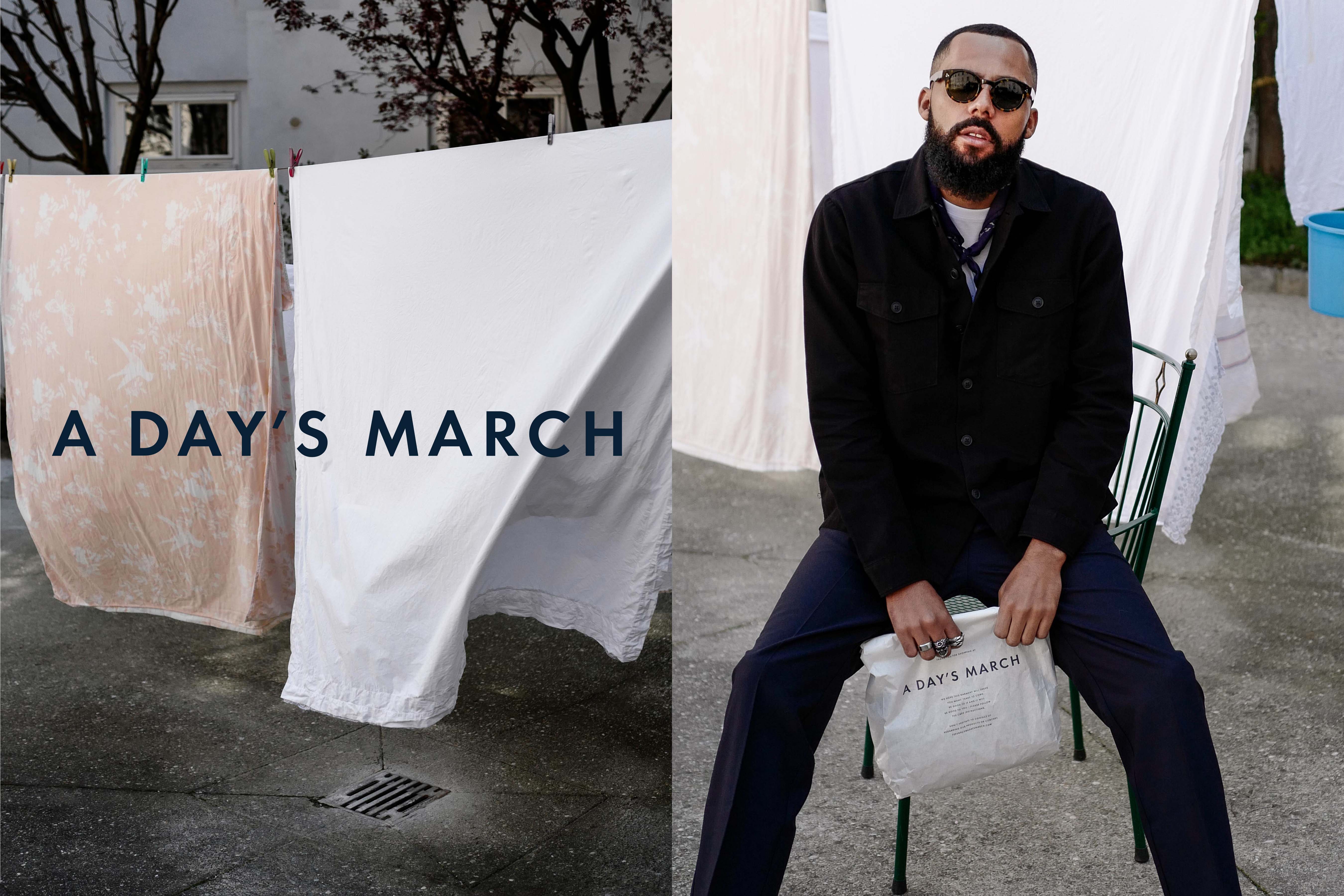 Jean-Claude Mpassy wearing A Day’s March