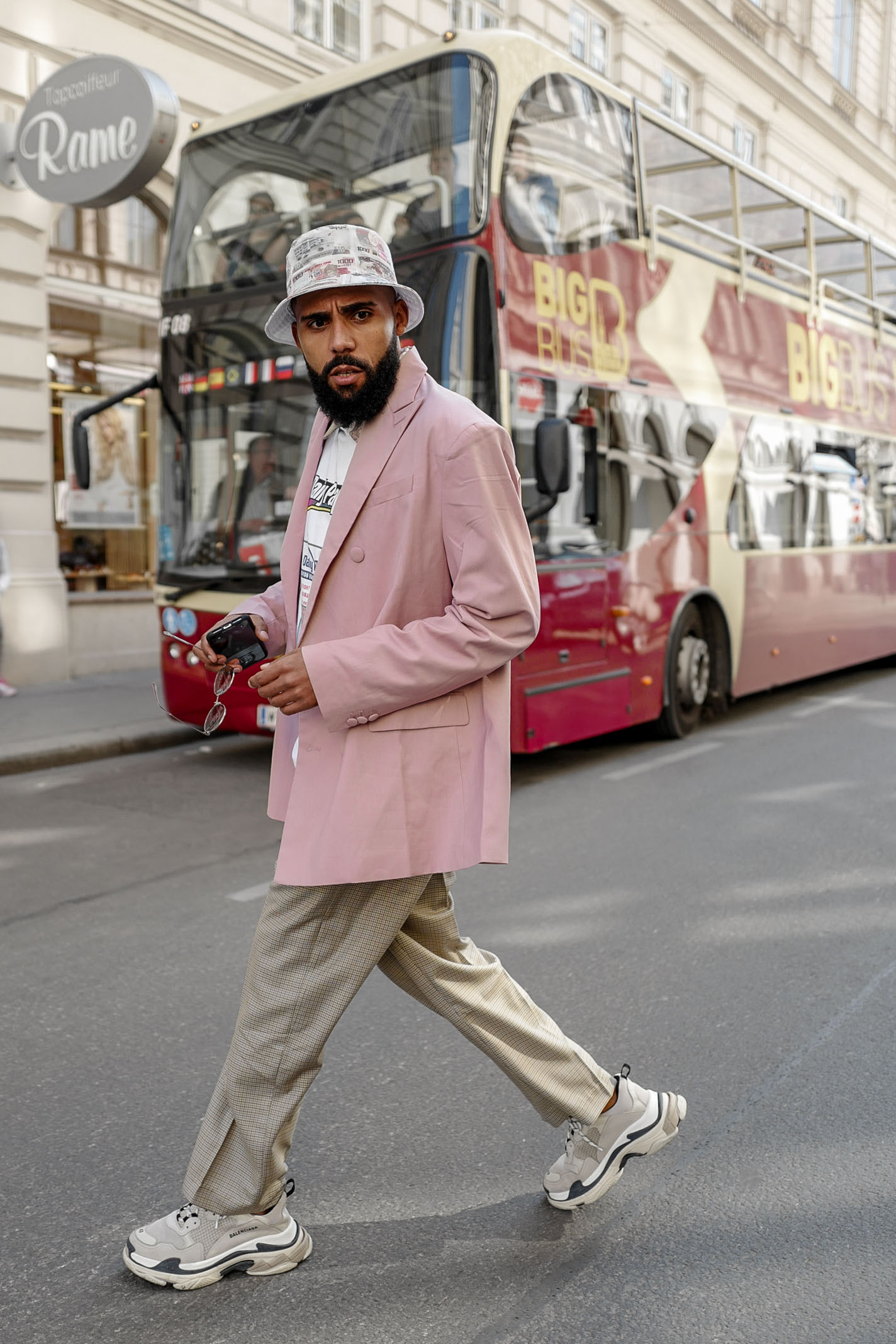 Daily Paper SS19 Street Style shot of Jean-Claude Mpassy