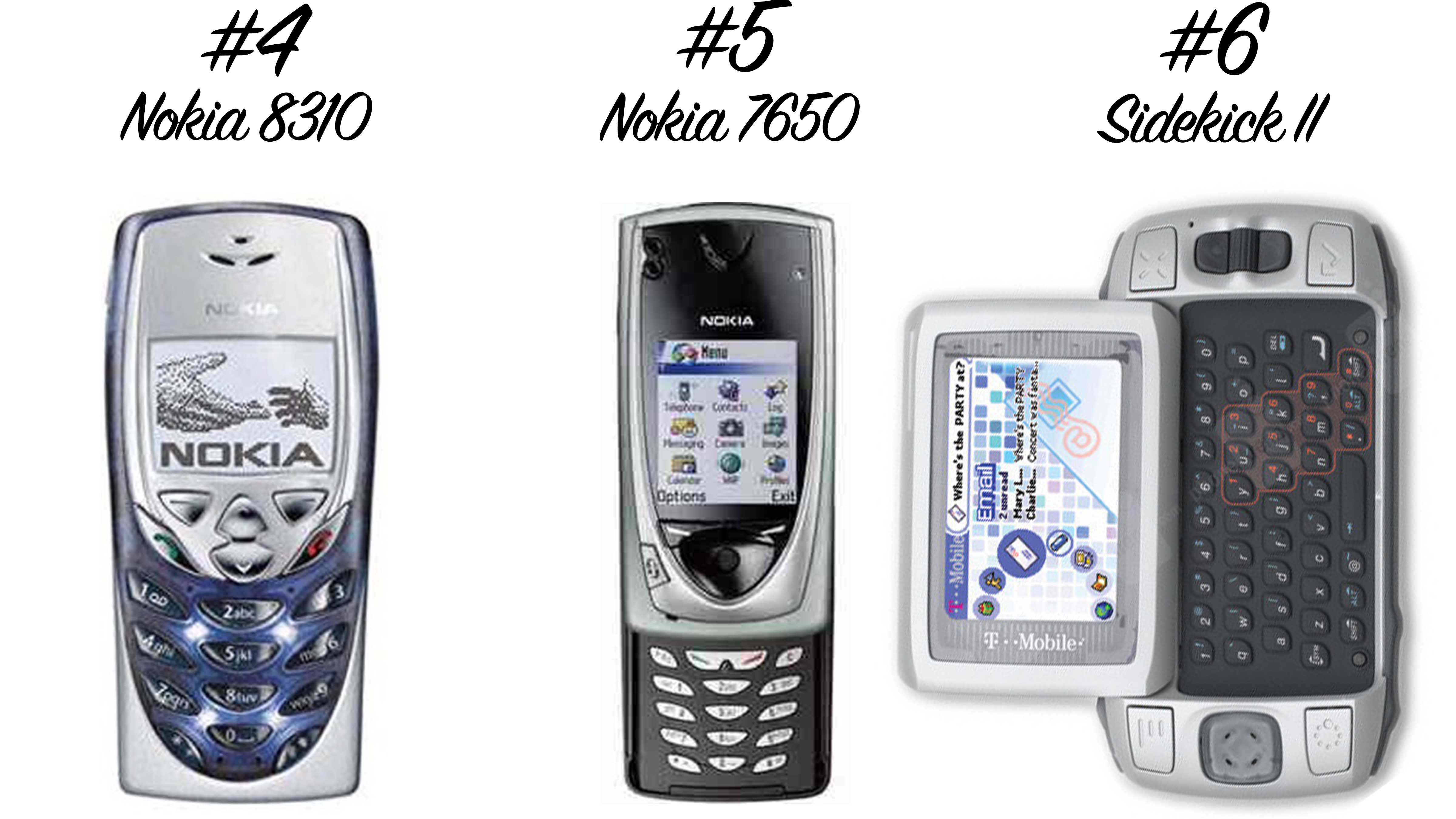 Retro Handys: Nokia 8310, Nokia 7650, Sikekick II